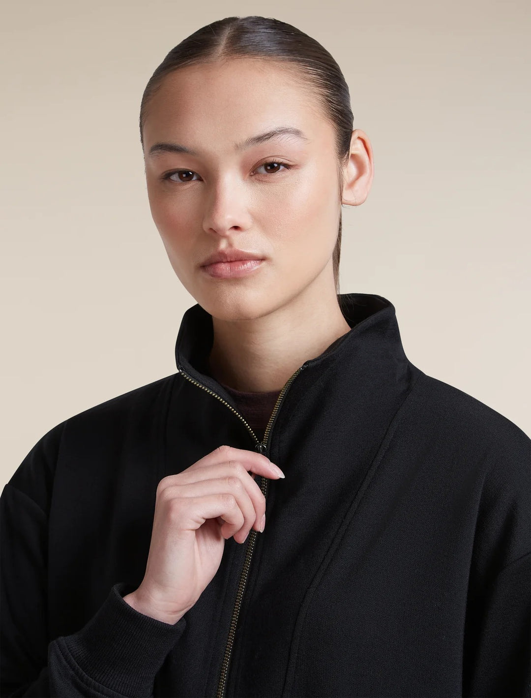 Womens Merino Blend 150 Drift Long Sleeve Half Zip Black 0A57KH