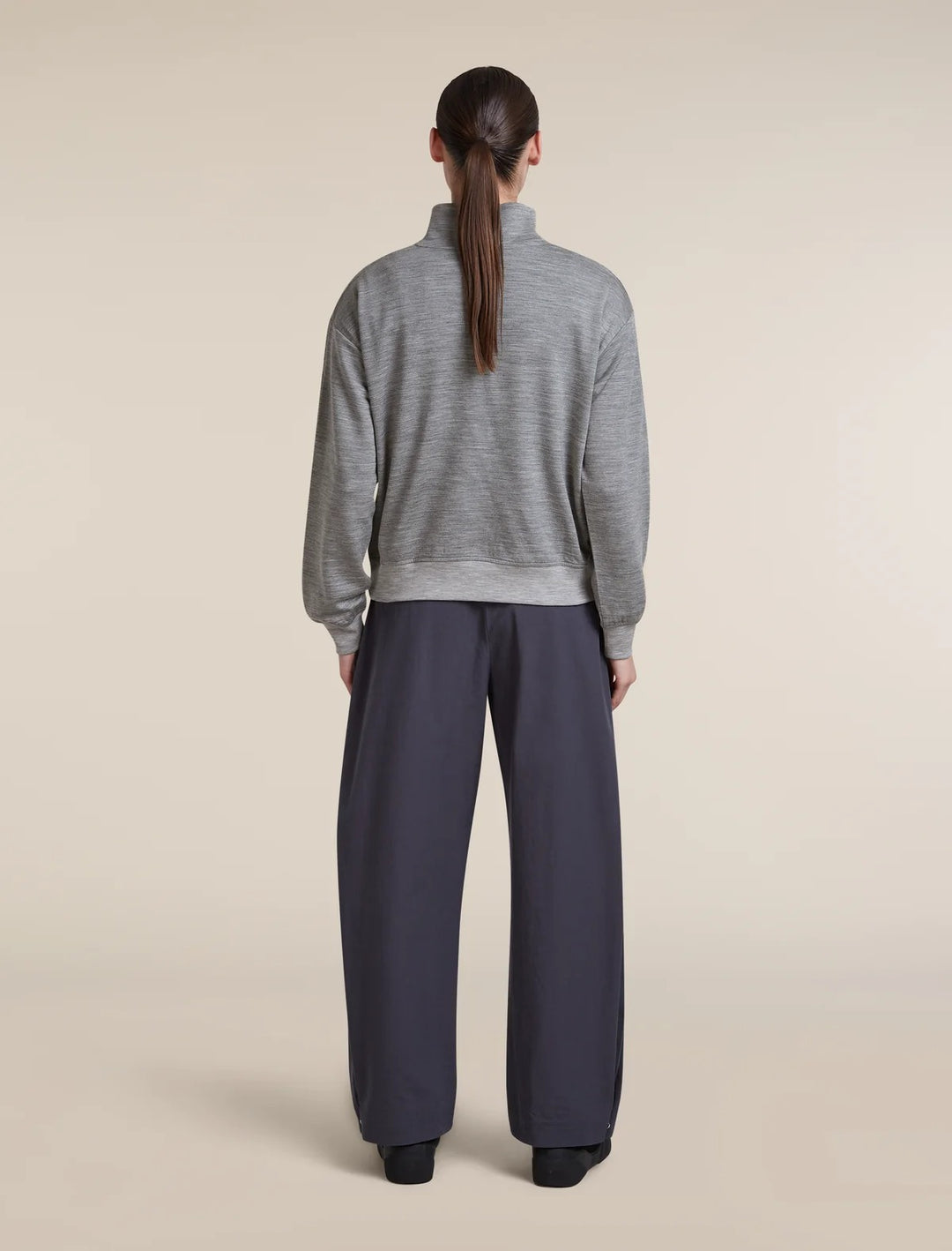 Womens Merino Blend 150 Drift Long Sleeve Half Zip  Metro Heather 0A57KH