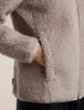 Womens Merino Blend 960 RealFleece™ High Pile Long Sleeve Zip Pink Quartz Heather 0A57KX