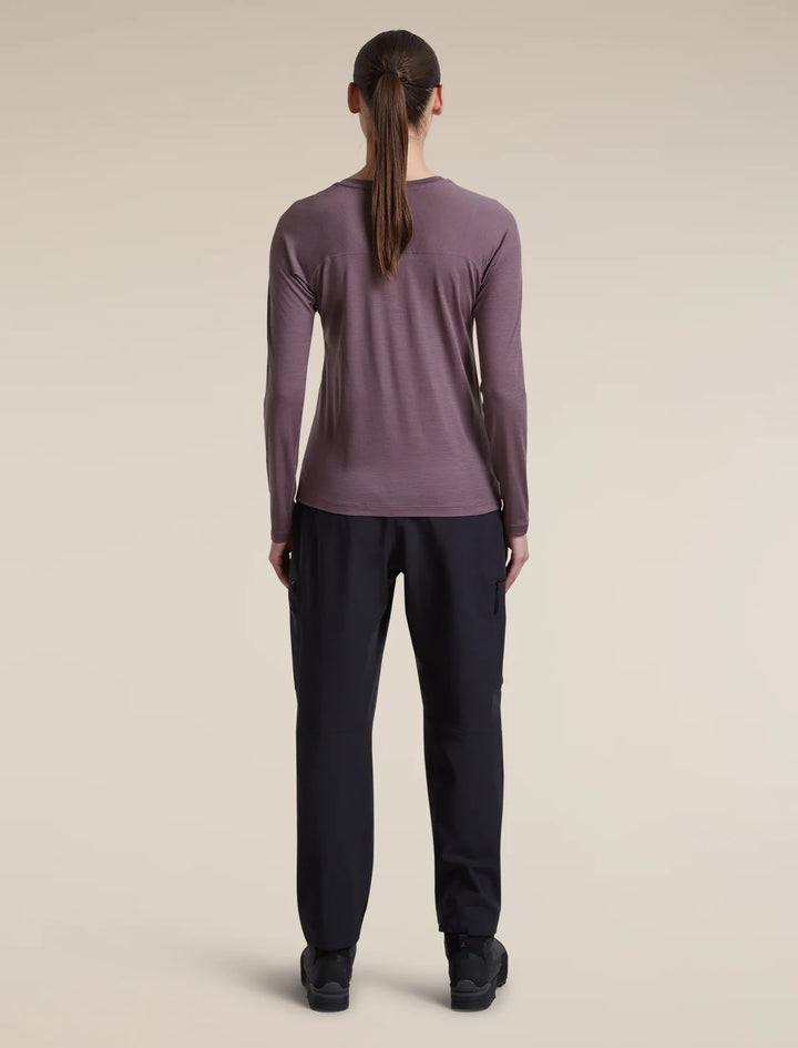 Womens  150 MerinoFine™ Ace Long Sleeve Tee Grey Plum 0A57LZ
