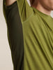 Mens  Merino Blend 125 Cool-Lite™ Sphere Short Sleeve T Shirt Colour Block   Sphagnum/Dark Loden0A57HY