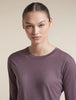 Womens  150 MerinoFine™ Ace Long Sleeve Tee Grey Plum 0A57LZ