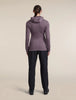 Womens Merino 260 Quantum Long Sleeve Zip Hoodie  Grey Plum/Dark Berry BA56XR