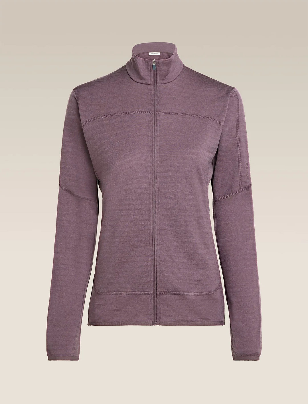 Womens Merino Blend 300 RealFleece™ Descender Long Sleeve Zip Grey Plum 0A57QL