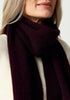 Unisex MM Ribbed Beetroot Scarf 0578