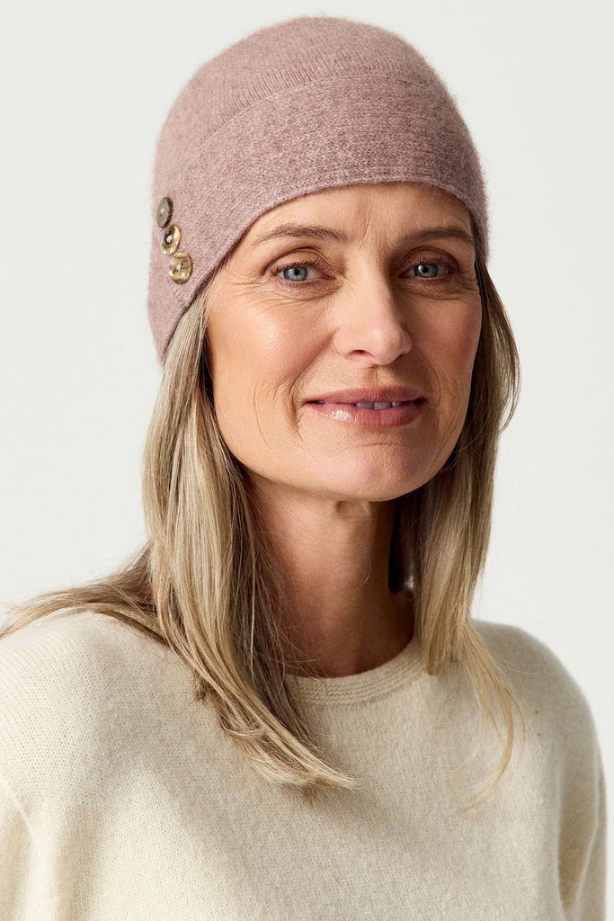 Womens Shell Beanie  Rose Dust 0669