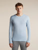 Mens 200 Oasis LS Crewe  Zinc Blue 104365