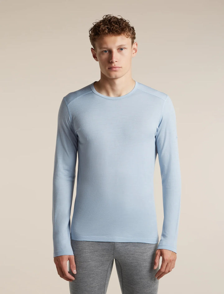 Mens 200 Oasis LS Crewe  Zinc Blue 104365