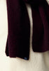 Unisex MM Ribbed Beetroot Scarf 0578