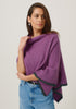 Womens Two Tone Poncho Lilac/Sate 1623