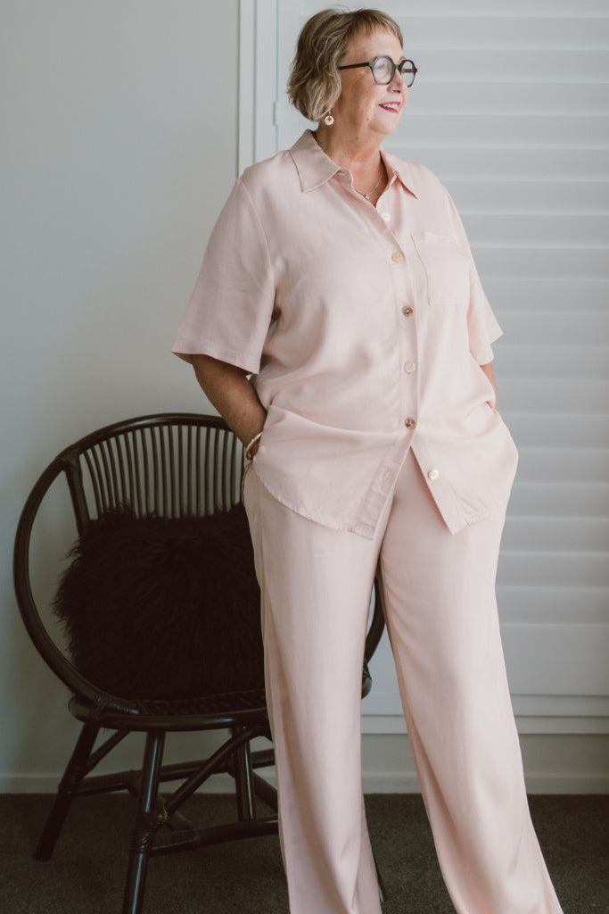 Womens Missy Shirt Dusty Rose