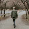 Womens Daisy Quilted Jacket Olive Green
