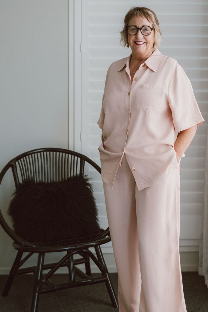 Womens Missy Shirt Dusty Rose