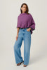 Womens Two Tone Poncho Lilac/Sate 1623