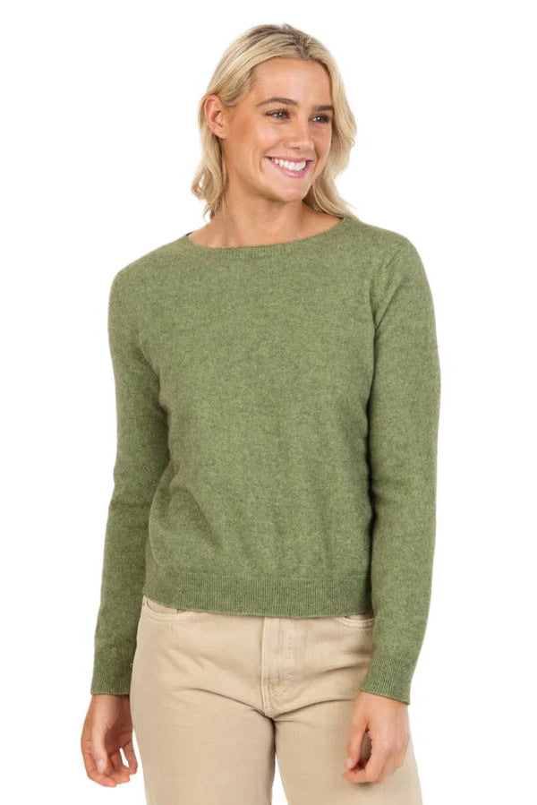 Womens Classic Crop Sweater Pistachio NB870