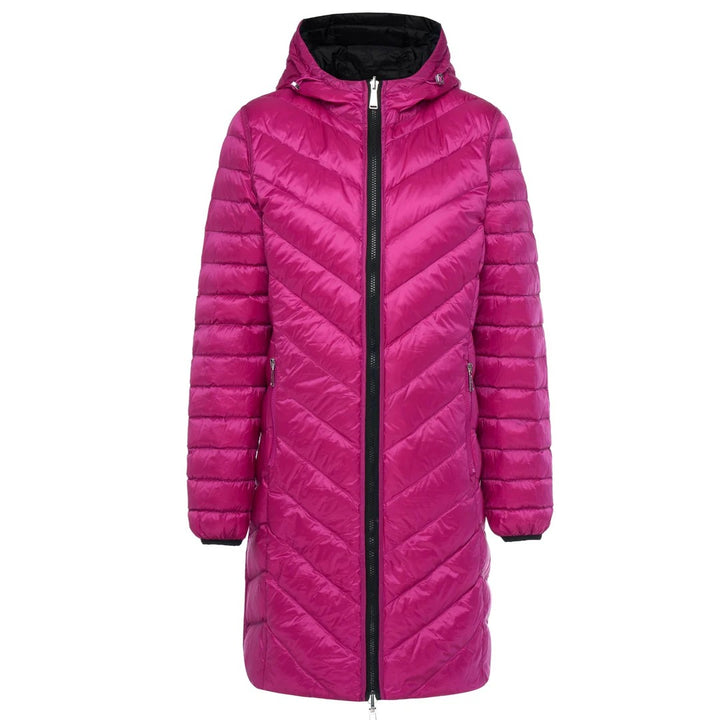 Womens Arnie Reversible Puffer Down Coat   Black/Rose