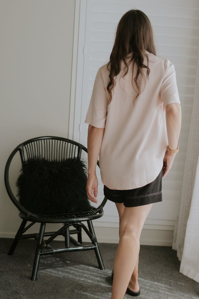 Womens Missy Shirt Dusty Rose