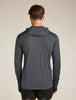Mens 150 MerinoFine™ Ace Long Sleeve Hoodie Obsidian 0A577F