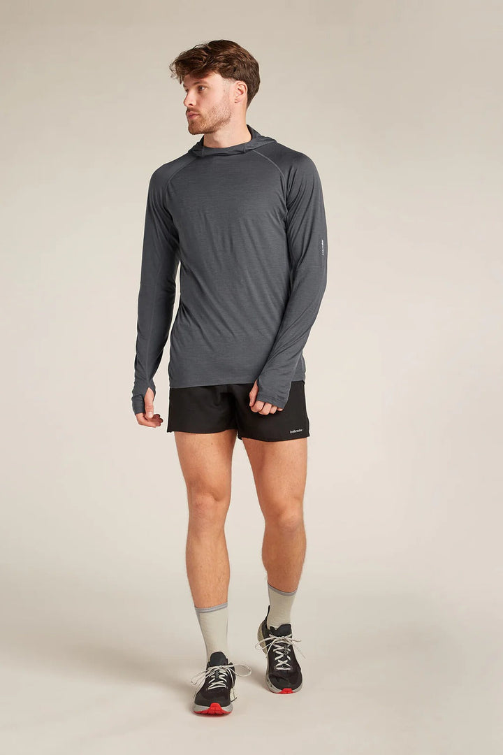 Mens 150 MerinoFine™ Ace Long Sleeve Hoodie Obsidian 0A577F