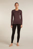 Womens 200 Oasis LS Crewe Java 104375