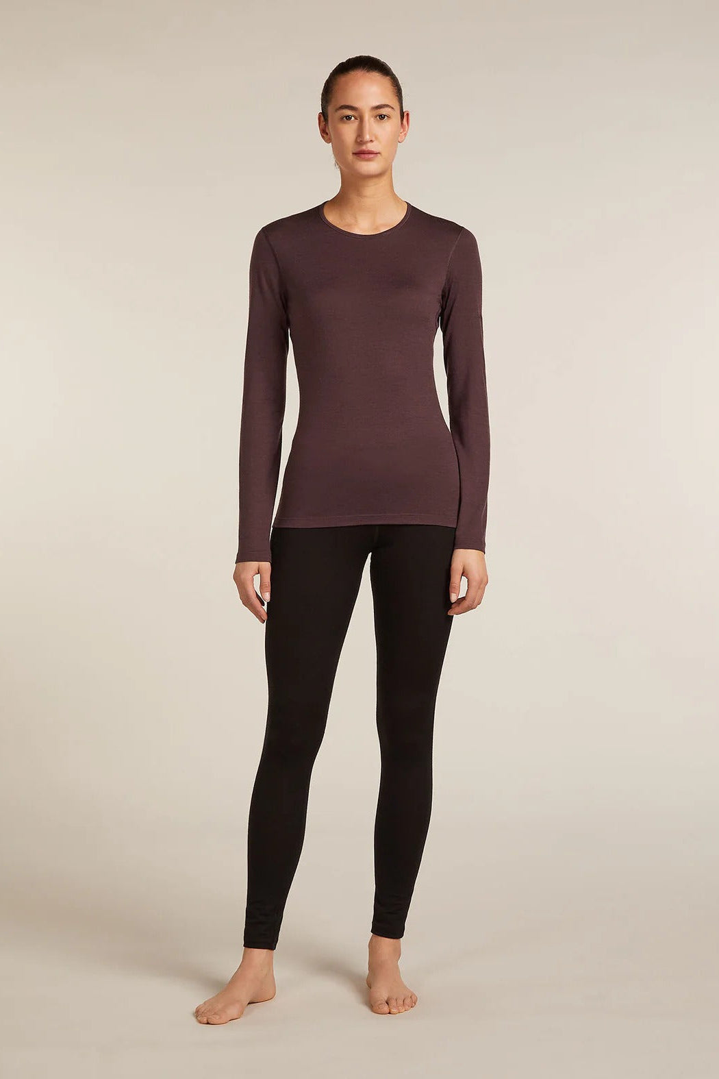 Womens 200 Oasis LS Crewe Java 104375