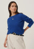 Womens Essential Sweater Dusty Blue 100290