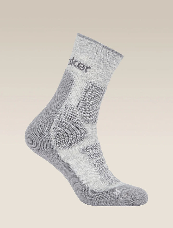 Mens Merino Hike+ Heavy Crew Socks  Blizzard Heather/Alloy 0A578P