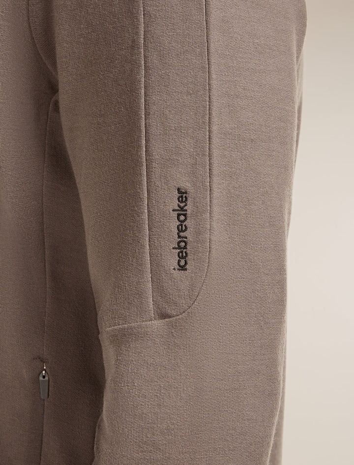 Mens Merino 260 Quantum Long Sleeve Zip Hoodie Porcini  BA56W2