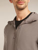 Mens Merino 260 Quantum Long Sleeve Zip Hoodie Porcini  BA56W2