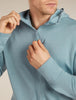 Mens Merino 260 Quantum Long Sleeve Zip Hoodie Flint Blue  BA56W2