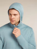 Mens Merino 260 Quantum Long Sleeve Zip Hoodie Flint Blue  BA56W2
