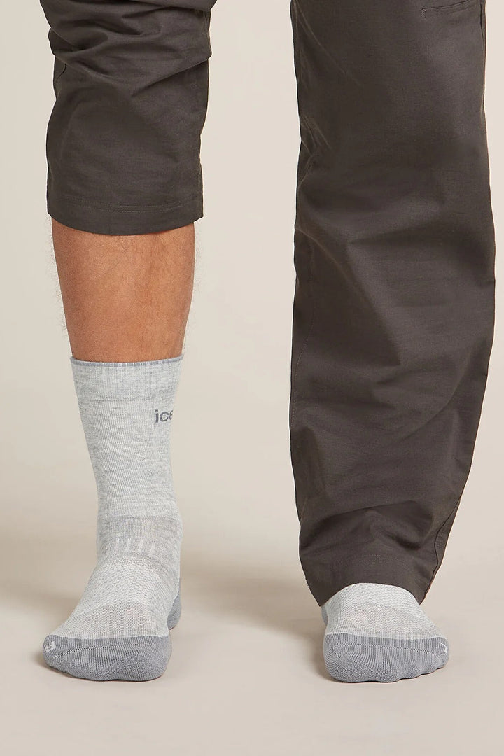 Mens Merino Hike+ Light Crew Socks Blizzard/Heather/Alloy 0A578O