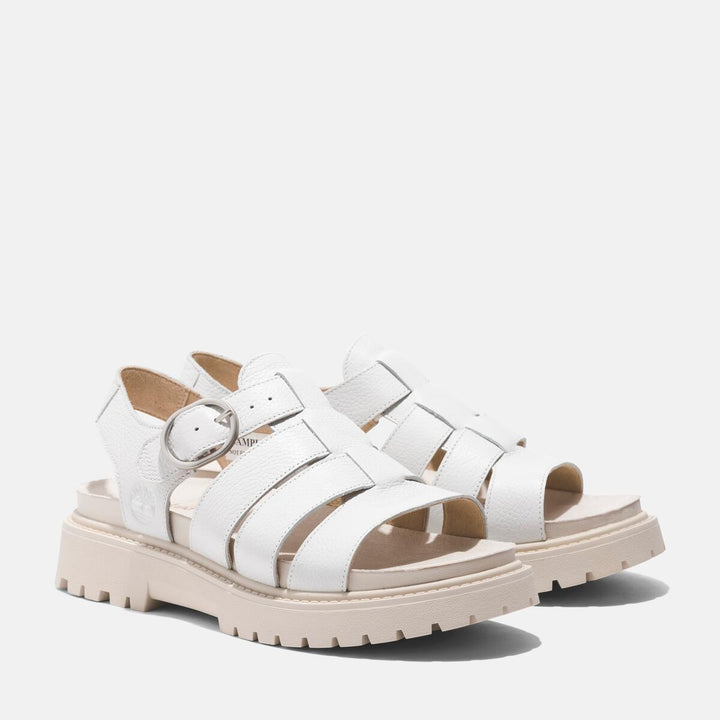 Womens Clairemont Way Sandal - White Full Grain