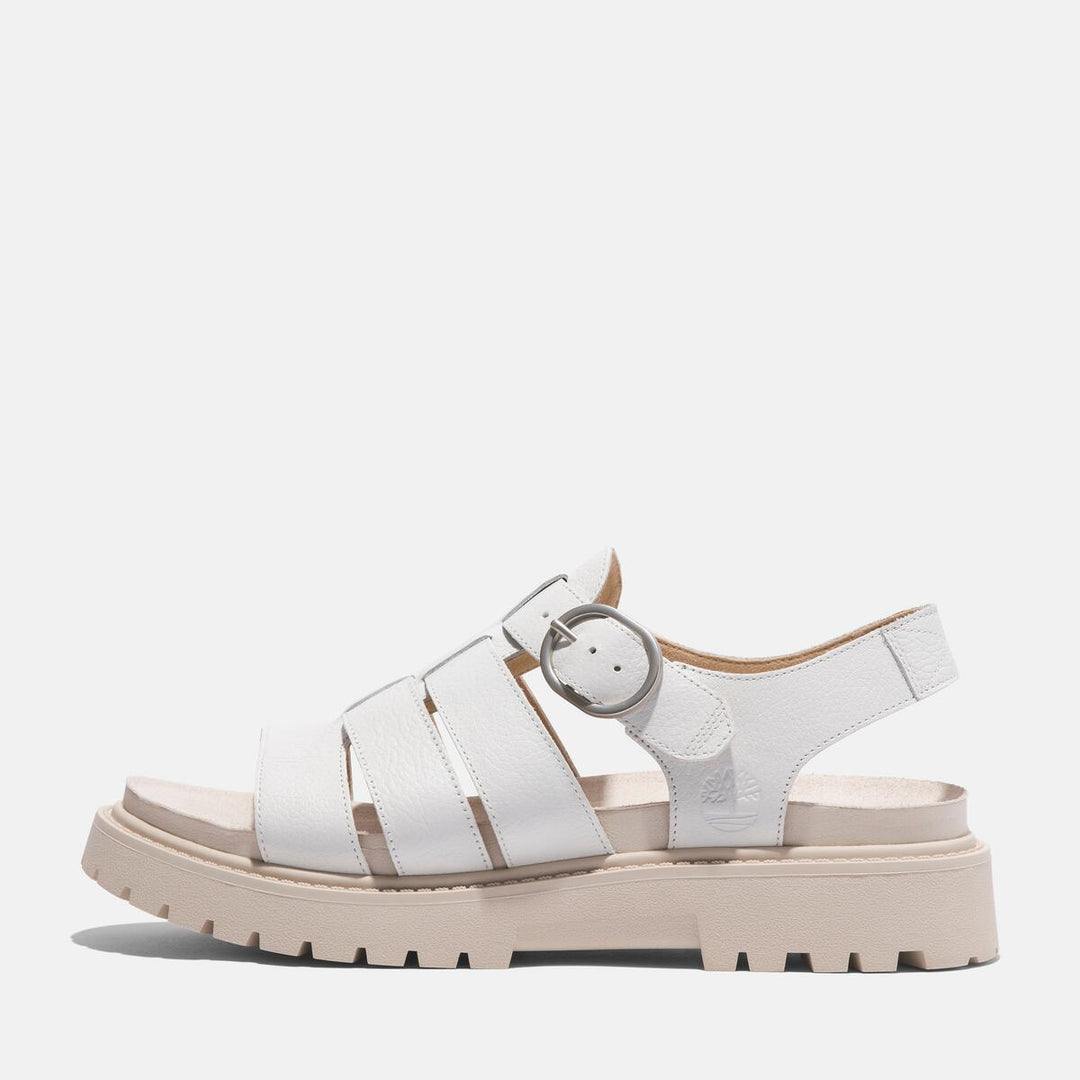 Womens Clairemont Way Sandal - White Full Grain