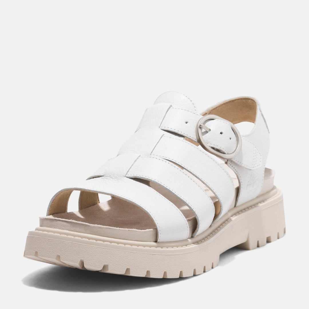 Womens Clairemont Way Sandal - White Full Grain