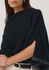 Womens Two Tone Poncho Jet/Slate 1623