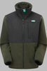 Mens Hybrid Jacket Fleece Black Olive MFLHYFL