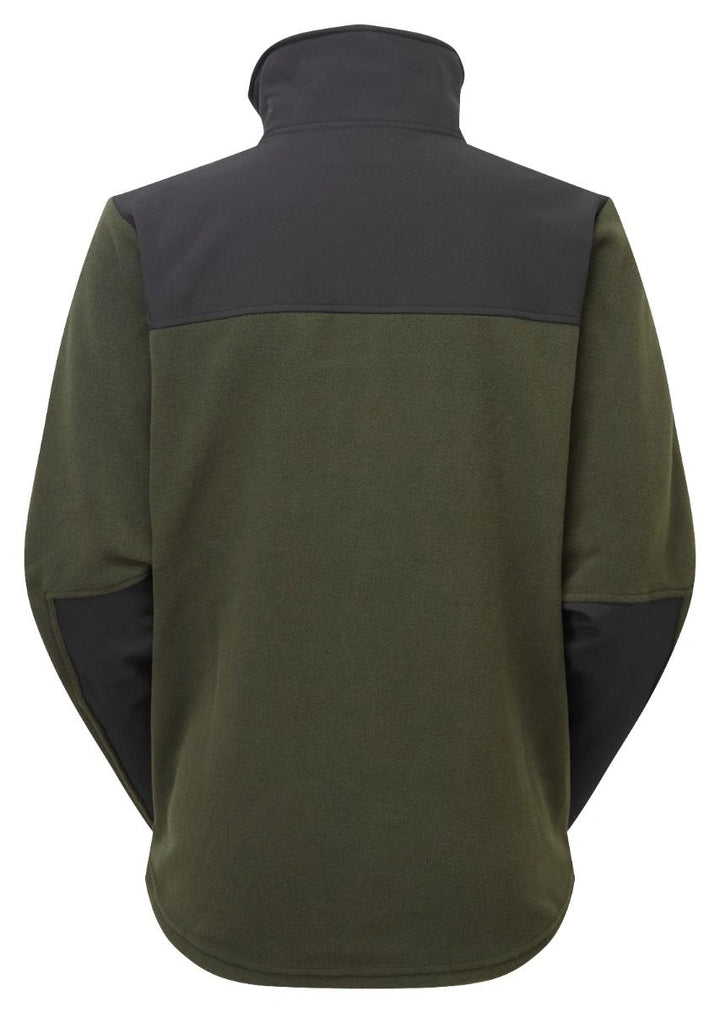 Mens Hybrid Jacket Fleece Black Olive MFLHYFL