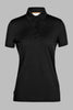 Womens Tech Lite II SS Polo Black  0A56DB