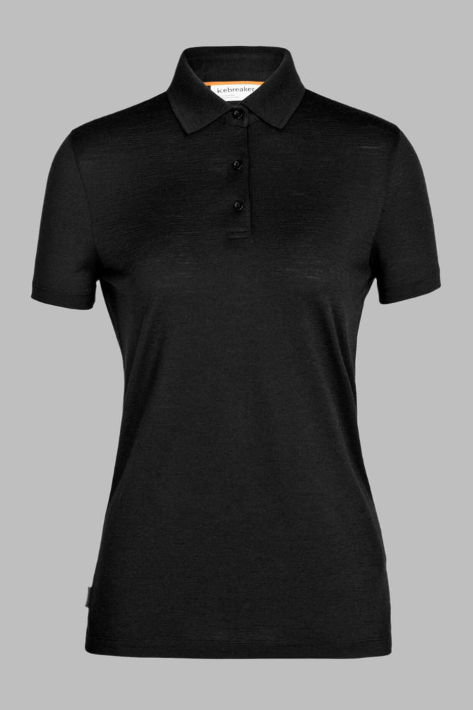 Womens Tech Lite II SS Polo Black  0A56DB