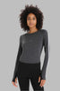 Womens 260 Zoneknit LS Crewe - Jet Heather