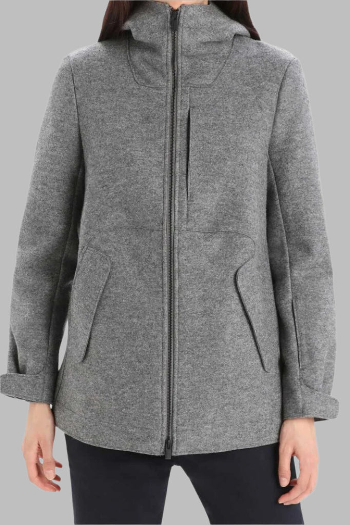 Women's Felted Merino Hooded Jacket