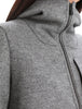 Womens Felted Merino Hooded Jacket Gritstone Heather 0A56JC