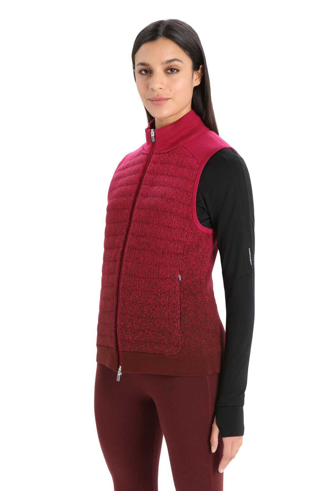 Womens Zoneknit Insulated Vest Into The Deep