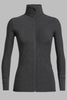 Womens Descender LS Zip  Jet Heather 103900