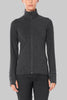Womens Descender LS Zip  Jet Heather 103900