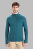 Mens Descender LS Zip - Green Glory