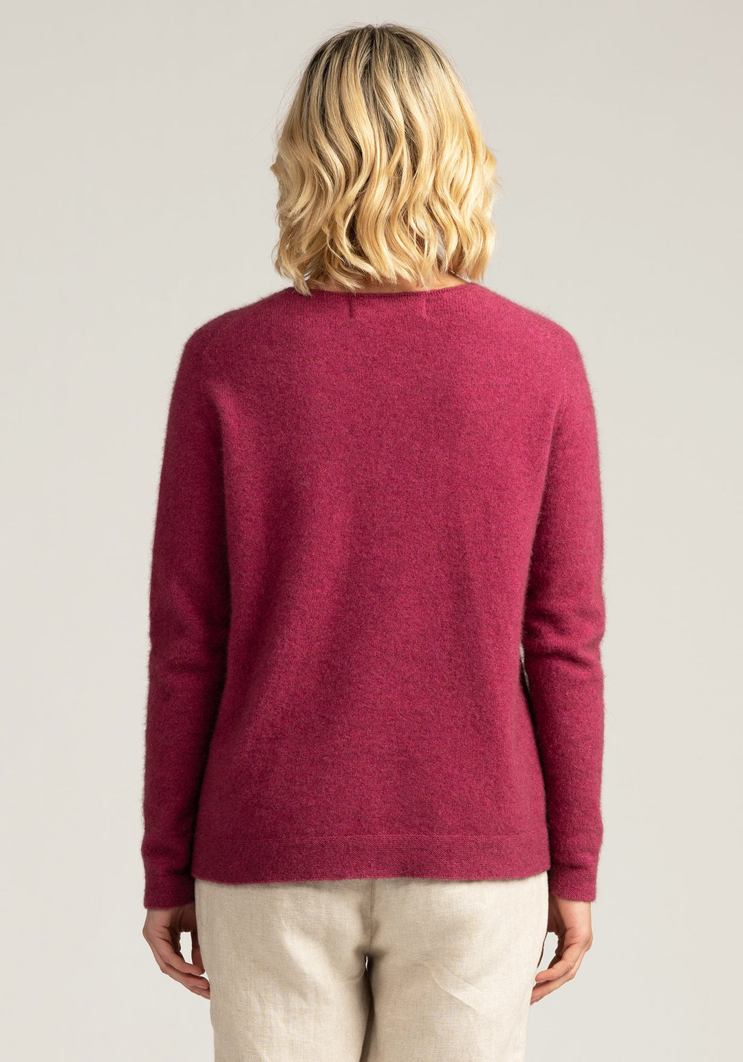 Womens MM Relaxed Sweater - Magnolia