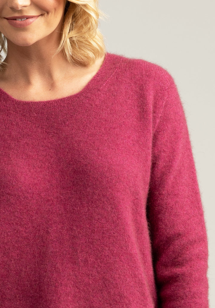 Womens MM Relaxed Sweater - Magnolia