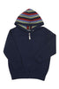 Kids Striped Zip Hoody-Native World-The WoolPress Arrowtown